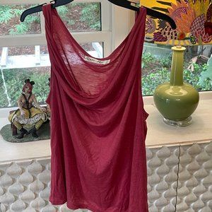 Rouge Red Sleeveless Top